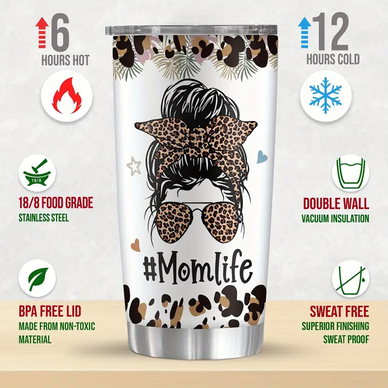 MomlifeTumbler With Lid 20oz Stainless Steel Water Bottle.7