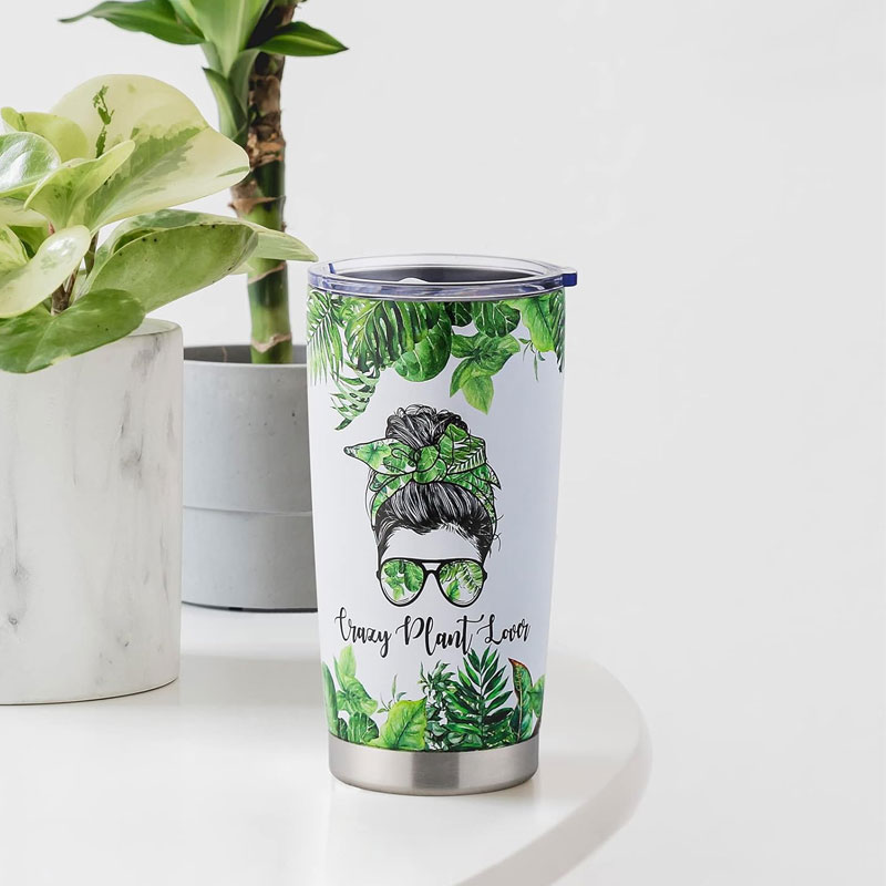 the natural soaps Lady PLant travel tumbler.10