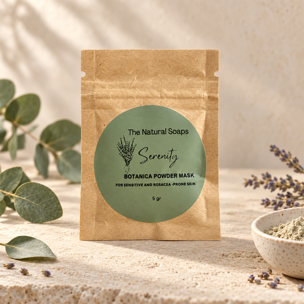 Serenity Botanical Powder Mask single-use pouch
